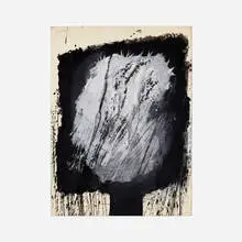 Black and White Forms by Rex Ashlock, 1960, gouache on paper, sold Dec 2022