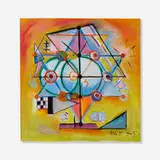 Lloyd Raymond Ney, Geometric Abstraction, 1945, oil on canvas