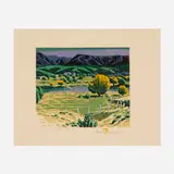 Gustave Baumann, Rio Tesuque, woodcut in colors