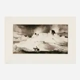 Gene Kloss, Buttes at Lukachukai, 1977, etching, drypoint and aquatint