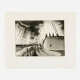 Gene Kloss, Rain Dance Beginning at Old Tamaya, 1956, drypoint and aquatint