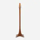 Costumer, model 89 by L. & J.G. Stickley, 1912-18, oak, iron, sold Jun 2023