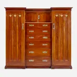 Heal & Son, Inlaid breakfront wardrobe