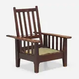 Roycroft, Paddle-arm Morris chair, model 045
