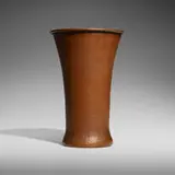 Tall flared vase, model 26 by Gustav Stickley, sold Jun 2023