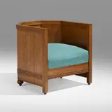 Frank Lloyd Wright, Barrel chair from the B. Harley Bradley House, Kankakee, IL