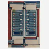 F. Schumacher & Co., Medium pile carpet, design 105 from the Frank Lloyd Wright Taliesin collection, machine-knotted wool