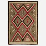 Ganado Spider Woman rug by Emmi Whitehorse, hand-woven wool, sold Jun 2023