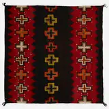 Transitional rug by Emmi Whitehorse, hand-woven wool, sold Jun 2023