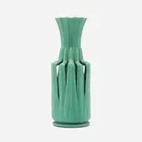 William J. Dodd for Teco Pottery, Reticulated vase, model 85, c. 1904, glazed earthenware