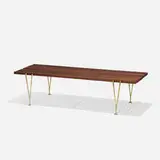 Hugh Acton, bench, 1954, walnut, brass