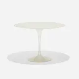 dining table, model 173F by Eero Saarinen, enameled aluminum, lacquered wood, sold Feb 2017