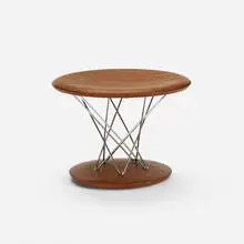 Isamu Noguchi, Rocking stool, model 85T, 1955, walnut, chrome-plated steel