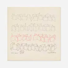 Angelo Testa, Paper Ballet, 1976, ink on paper