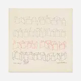Angelo Testa, Paper Ballet, 1976, ink on paper