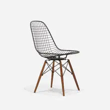 PKW by Charles and Ray Eames, 1951, enameled steel, walnut, sold Feb 2017