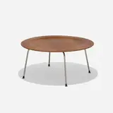 Charles and Ray Eames, CTM-1, 1946, molded walnut plywood, chrome-plated steel