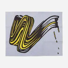 Brushstroke (Castelli mailer) by Roy Lichtenstein, 1965, offset lithograph on paper, sold Jan 2017