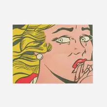 Crying Girl (mailer) by Roy Lichtenstein, 1963, offset lithograph on wove paper, sold Jan 2017