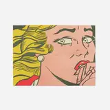 Roy Lichtenstein, Crying Girl (mailer), 1963, offset lithograph on wove paper