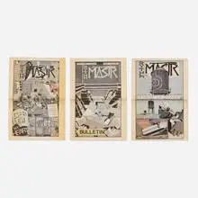 Kerry James Marshall, Rythm Mastr (three comic newspapers), 1999, newsprint