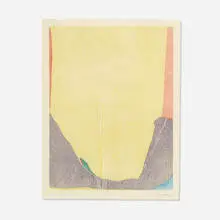 East and Beyond by Helen Frankenthaler, 1973, woodcut on buff laminated Nepalese handmade paper, sold Jan 2017