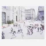 Massimo Vitali, Firenze Via Via (from the Landscapes with Figures portfolio), 2006, offset lithograph on 300g Consort Royale paper