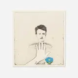 Brown Haircut by Jim Dine, 1972, offset color lithograph on paper, sold Jan 2017