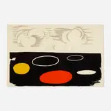 Flat World by Alexander Calder, c. 1970, lithograph on paper, sold Jan 2017