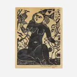 Shikō Munakata, Hawk Woman