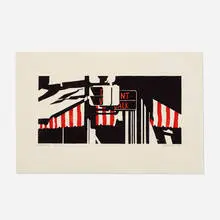 Robert Cottingham, Don't Walk, 1991, lithograph on rice paper