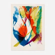 Untitled by Paul Jenkins, 1965, lithograph on Rives paper, sold Jan 2017