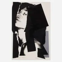 Andy Warhol, Mick Jagger, 1975, screenprint on Arches Acuarelle (Rough) paper