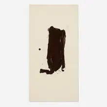 Robert Motherwell, Brushstroke, 1980, lithograph on white Arches Cover mould-made paper