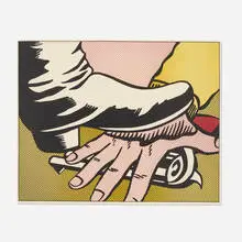 Roy Lichtenstein, Foot and Hand, 1964, offset lithograph on white wove paper