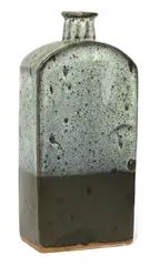 William Marshall (1923-2007) by William Marshall, a stoneware two-tone glazed bottle vase, sold Oct 2020