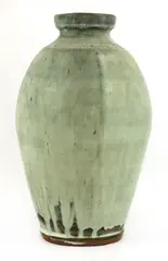 Mike Dodd (b.1943) by Mike Dodd, a large stoneware vase, sold Oct 2020