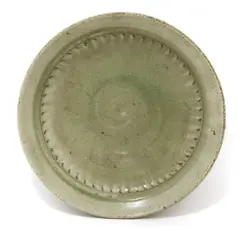 Richard Batterham (b.1936) by Richard Batterham, a stoneware celadon charger, sold Oct 2020