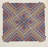 D... Langlois, Untitled, mid-20th century) 'Quatre Tous Doux' an abstract screenprint