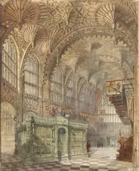 Edward Sherratt, Untitled, watercolour 65 x 49.5cm The Henry VII Lady Chapel