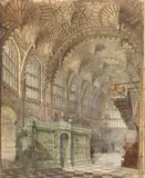 Edward Sherratt, Untitled, watercolour 65 x 49.5cm The Henry VII Lady Chapel