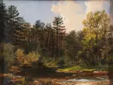 Smith, Russell (Scottish/American, 1812-1896), Pine Creek, PA, 1838, oil on paper