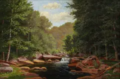 Landscape, Scalp Level by George T. Hetzel, 1898, oil on canvas, offered Jan 2026