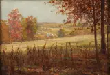 Martin Leisser, Autumn Landscape, likely Western Pennsylvania