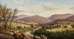 A Reminiscence of Oaks Point by William Coventry Wall, 1869, oil on canvas, relined, offered Jan 2026