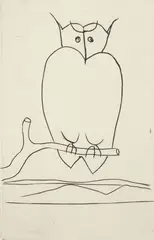 André Derain, Owl [Hibou or Chouette], c.1940s, etching on paper