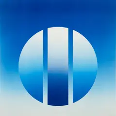 Herbert Bayer, Three Floating Segments, 1975, serigraph printed in colors