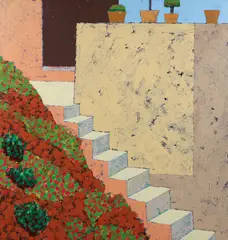 Spring by Richard Channin, 1983, acrylic on canvas, offered Dec 2025