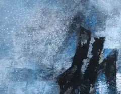 Abstract in Blue and Black [1972-12] by Fong Chung-Ray, 1972, watercolor and ink on paper, offered Dec 2025