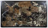 Untitled (Soleil), circa 1982-1987, black and white photo by James F. Horton, collage and painted collage on canvas, offered Dec 2025